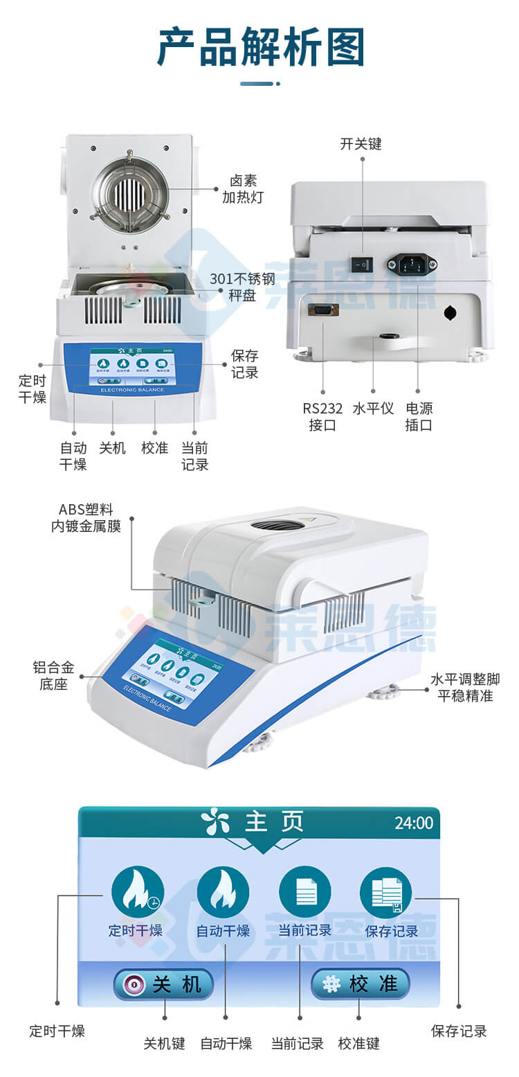 全自動(dòng)快速水分測定儀