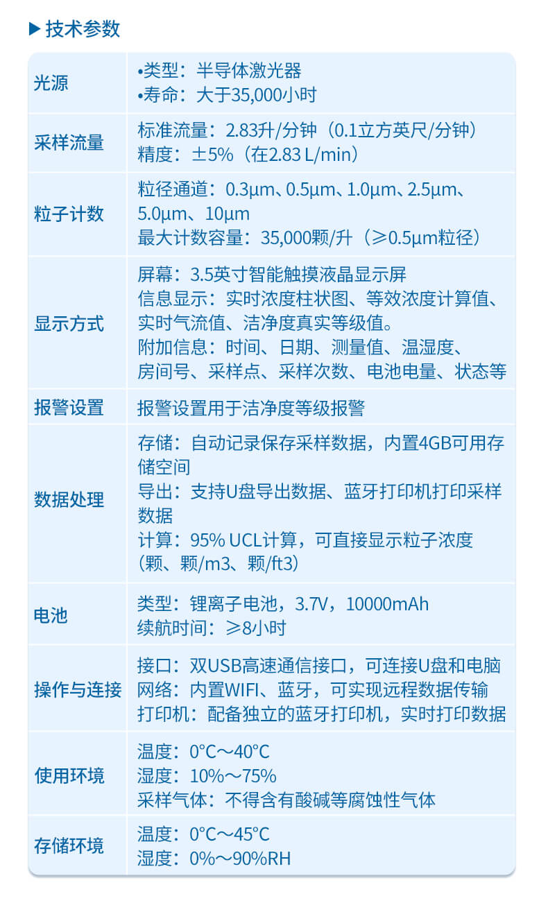 手持式塵埃粒子計(jì)數(shù)器